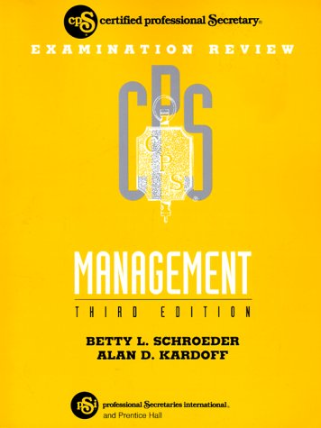 CPS Examination Review Management (9780133154412) by Betty-l-schroeder-alan-d-kardoff