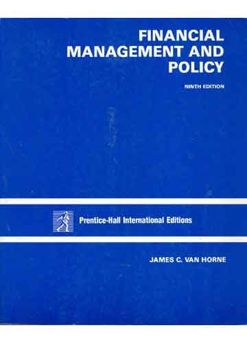 Financial Management and Policy/Study Guide (9780133167870) by Van Horne, James C.