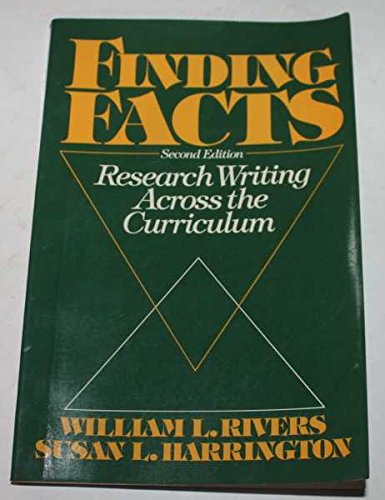 Beispielbild fr Finding Facts : Research Writing Across the Curriculum zum Verkauf von Better World Books