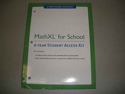 Stock image for MathXL For School 6-Year Student Access Kit for sale by Better World Books
