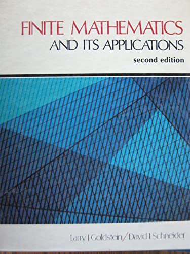 Imagen de archivo de Finite mathematics and its applications a la venta por Your Online Bookstore