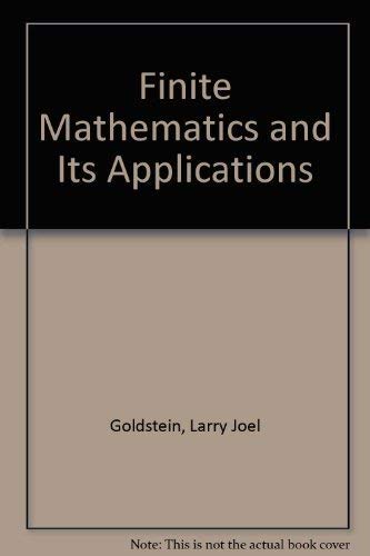 9780133173550: Finite Mathematics and Its Applications