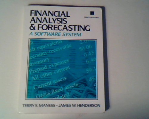 Beispielbild fr Financial Analysis and Forecasting : A Software System zum Verkauf von Better World Books