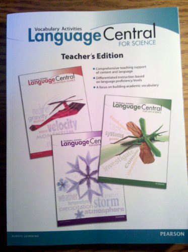 Imagen de archivo de Language Central for Science, Vocabulary Activities, Teacher's Edition a la venta por Allied Book Company Inc.