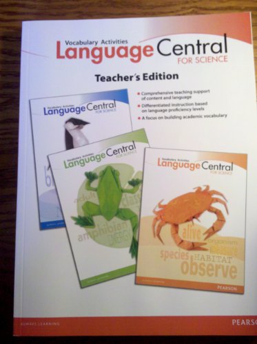 Beispielbild fr Language Central for Science, Vocabulary Activities, Teacher's Edition, 3-5 zum Verkauf von Wonder Book