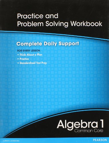 9780133185614: High School Math 2012 Common-Core Algebra 1 Practice and Problem Solvingworkbook Grade 8/9