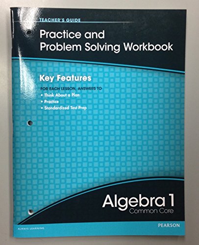 pearson algebra 1 common core practice and problem solving workbook answers