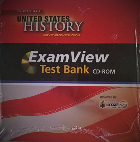 9780133189377: United States History Survey/Reconstruction: ExamView Test Bank CD-ROM