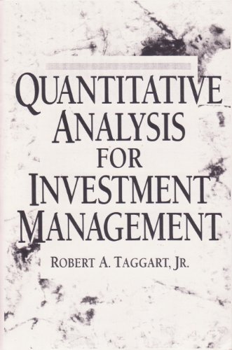 9780133196900: Quantitative Analysis for Investment Management