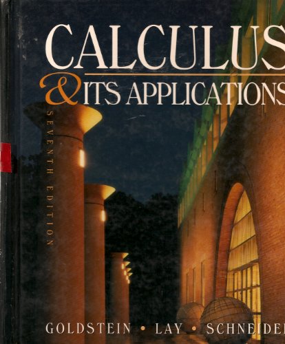 9780133214499: Calculus and Its Applications