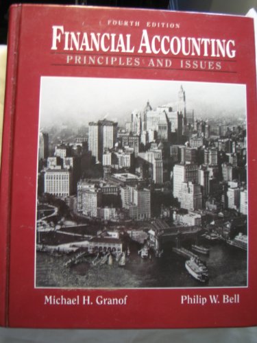 Imagen de archivo de Financial Accounting : Principles and Issues a la venta por Better World Books: West