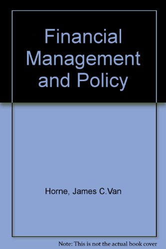 Stock image for Financial Management and Policy for sale by Hippo Books