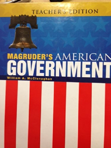 Beispielbild fr Magruders American Government--Teacher's Edition zum Verkauf von Books From California