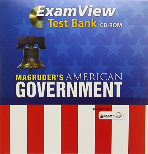 Magruder's American Government 2013 English Examview Computer Test Bank Grade 12 (9780133240863) by Prentice Hall