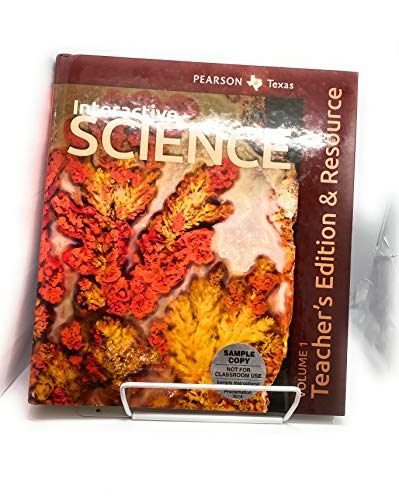 Stock image for Pearson Texas Interactive Science Grade 8 Te Vol 1 ; 9780133244366 ; 0133244369 for sale by APlus Textbooks