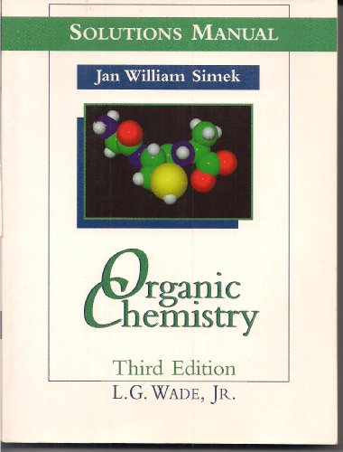 Beispielbild fr Organic Chemistry: Solutions Manual zum Verkauf von Wonder Book