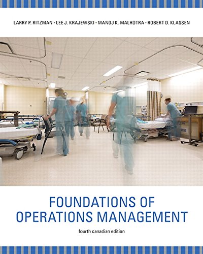Imagen de archivo de Foundations of Operations Management, Fourth Canadian Edition, 4/e a la venta por Textbooks_Source