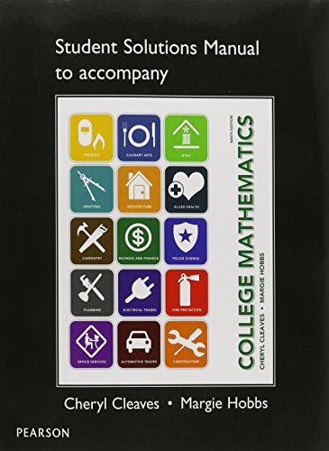 Imagen de archivo de Student Solutions Manual for College Mathematics a la venta por ThriftBooks-Dallas