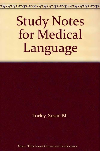 Imagen de archivo de Study Notes for Medical Language a la venta por HPB-Red