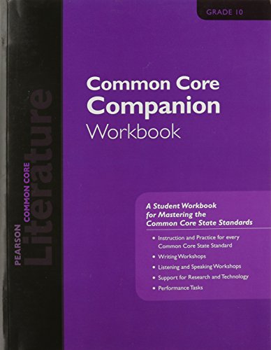 9780133271119: Pearson Literature 2015 Common Core Companion Workbook Grade 10