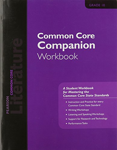 Stock image for Pearson Literature 2015 Common Core Companion Workbook Grade 10 for sale by ThriftBooks-Dallas