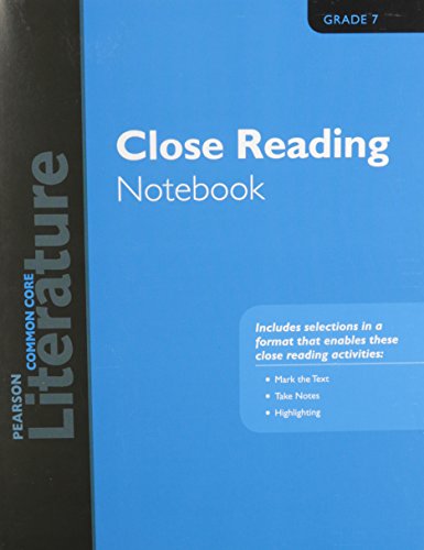 Stock image for Pearson Literature 2015 Common Core Close Reading Notebook Grade 07 for sale by Nationwide_Text