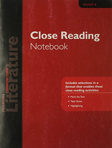 Stock image for Pearson Literature 2015 Common Core Close Reading Notebook Grade 08 for sale by Allied Book Company Inc.