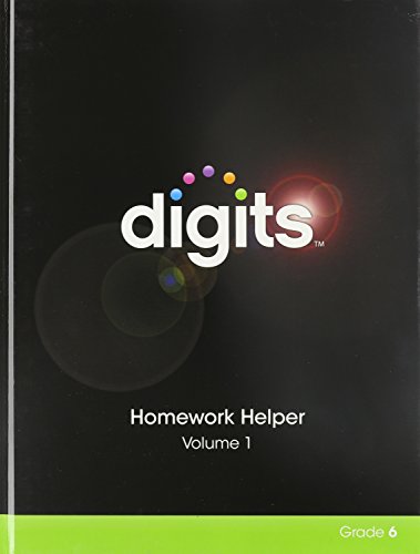 Stock image for Digits Homework Helper Volume 1 Grade 6 for sale by Better World Books