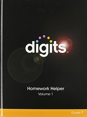 Stock image for DIGITS HOMEWORK HELPER VOLUME 1 GRADE 7 for sale by Allied Book Company Inc.
