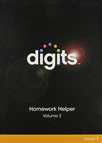 Stock image for Digits Homework Helper Volume 2 Grade 7 for sale by Better World Books