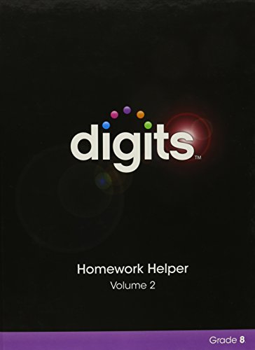 Beispielbild fr Digits Homework Helper Volume 2 Grade 8 zum Verkauf von Better World Books