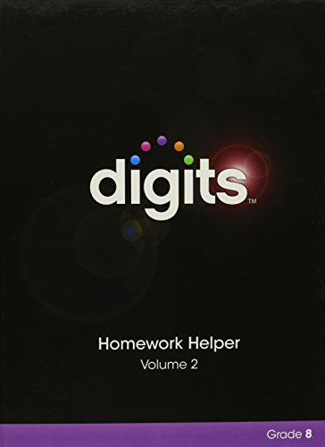 Imagen de archivo de Digits Homework Helper Volume 2 Grade 8 a la venta por Better World Books