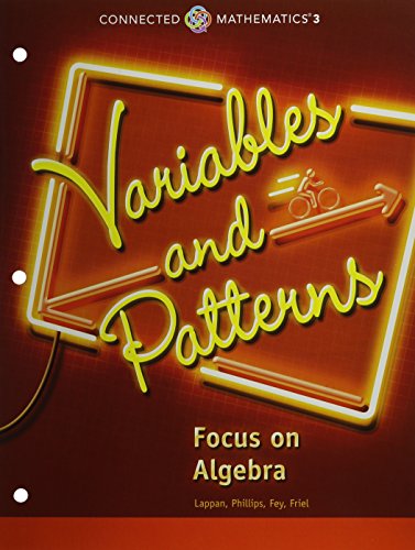 Imagen de archivo de CONNECTED MATHEMATICS 3 STUDENT EDITION GRADE 6 VARIABLES AND PATTERNS COPYRIGHT 2014 a la venta por Gulf Coast Books