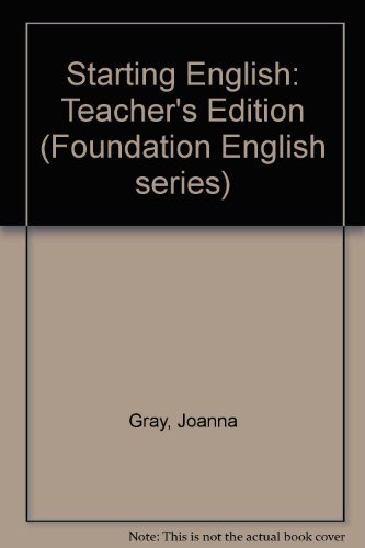 Stock image for Teacher's Edition (Foundation English series) for sale by WorldofBooks