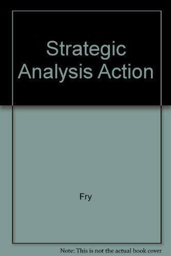 Beispielbild fr Strategic Analysis Action zum Verkauf von Antiquariat Armebooks