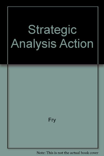 Stock image for Strategic Analysis Action for sale by Antiquariat Armebooks