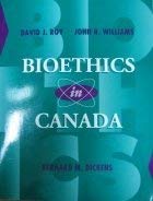 Stock image for Bioethics in Canada for sale by RareNonFiction, IOBA