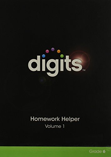 Stock image for Digits Homework Helper Volume 1 &amp; Volume 2 Package Grade 6 for sale by TextbookRush