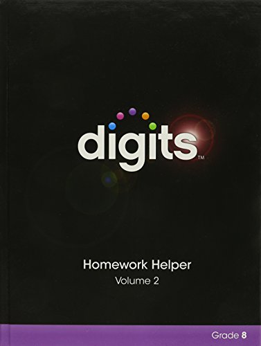 Stock image for Digits Homework Helper Volume 1 & Volume 2 Package Grade 8 ; 9780133283006 ; 0133283003 for sale by APlus Textbooks