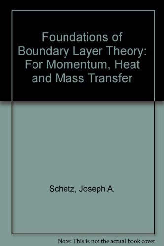 Beispielbild fr Foundations of Boundary Layer Theory for Momentum, Heat, and Mass Transfer zum Verkauf von HPB-Red