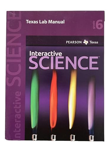 Stock image for Pearson Texas Interactive Science Grade 6 Lab Manual for sale by HPB-Red