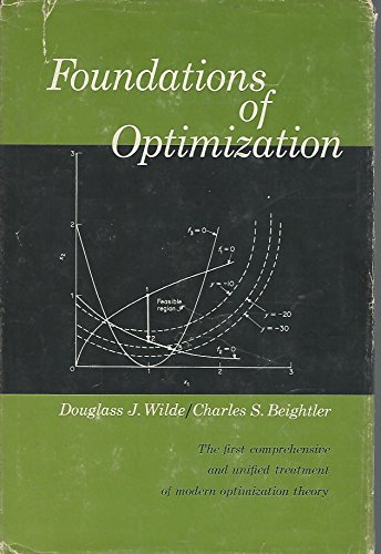 Beispielbild fr Foundations of Optimization. zum Verkauf von Better World Books