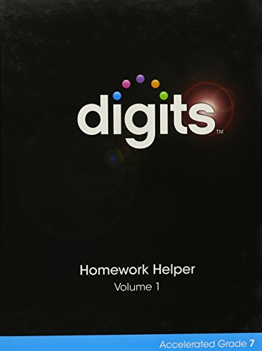 Stock image for DIGITS HOMEWORK HELPER ACCELERATED GRADE 7 VOLUME 1 for sale by Allied Book Company Inc.