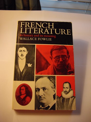 Stock image for French Literature : Its History and Its Meaning for sale by Better World Books