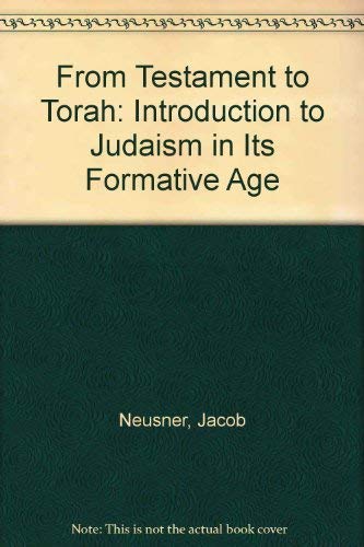 Imagen de archivo de From Testament to Torah : An Introduction to Judaism in Its Formative Age a la venta por Better World Books