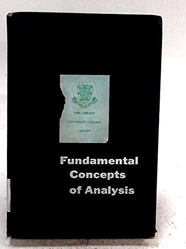 Stock image for Fundamental Concepts of Analysis (Prentice-Hall Mathematics Series) for sale by BookDepart