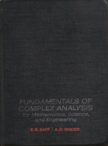 Fundamentals of Complex Analysis for Mathematics, Science, and Engineering (9780133321487) by Saff, E. B.