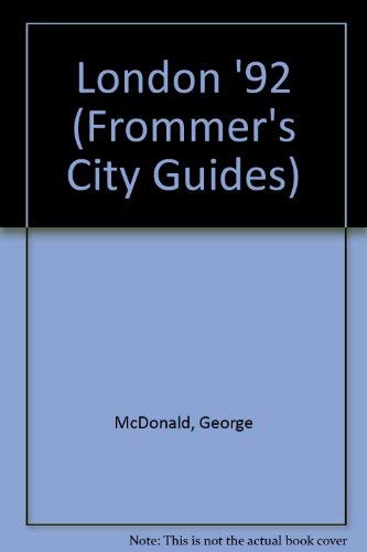 Stock image for London '92 City Guide (Frommer's Comprehensive Travel Guide) for sale by Faith In Print