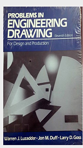 Imagen de archivo de Problems in Engineering Drawing: For Design and Production a la venta por Books Puddle
