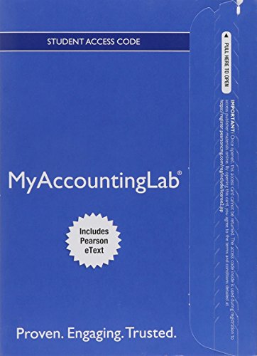 Horngren's Financial & Managerial Accounting MyAccountingLab Access Code: The Financial Chapters: Includes Pearson eText (9780133356366) by Nobles, Tracie T.; Mattison, Brenda T.